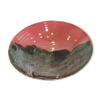 Coupe en céramique bicolore rose et gris Chevalley