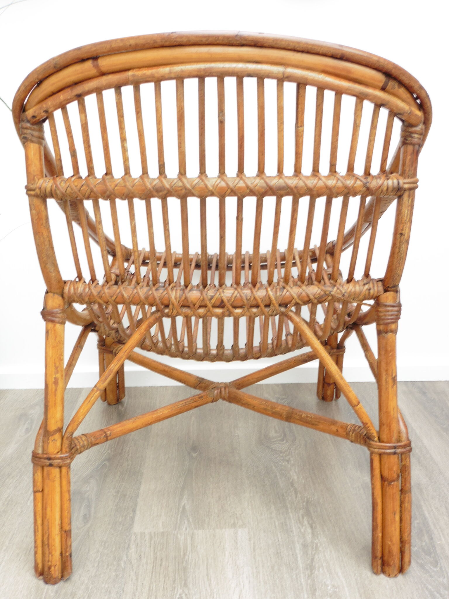 Rattan armchair