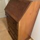 Secretary with a burr elm finish — English manufacture Rosjohn