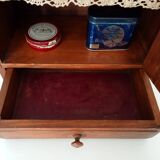 Old bathroom cabinet from the 40s in solid oak