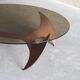 Propeller oval coffee table by Knut Hesterberg for Ronald Schmitt