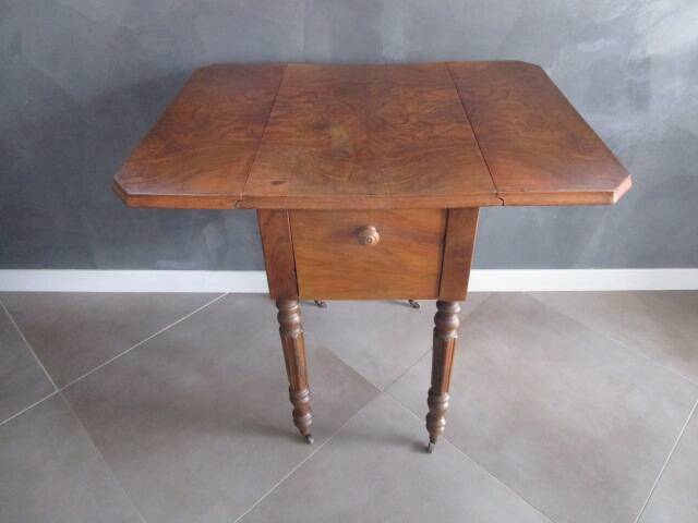 Old side table - folding edges