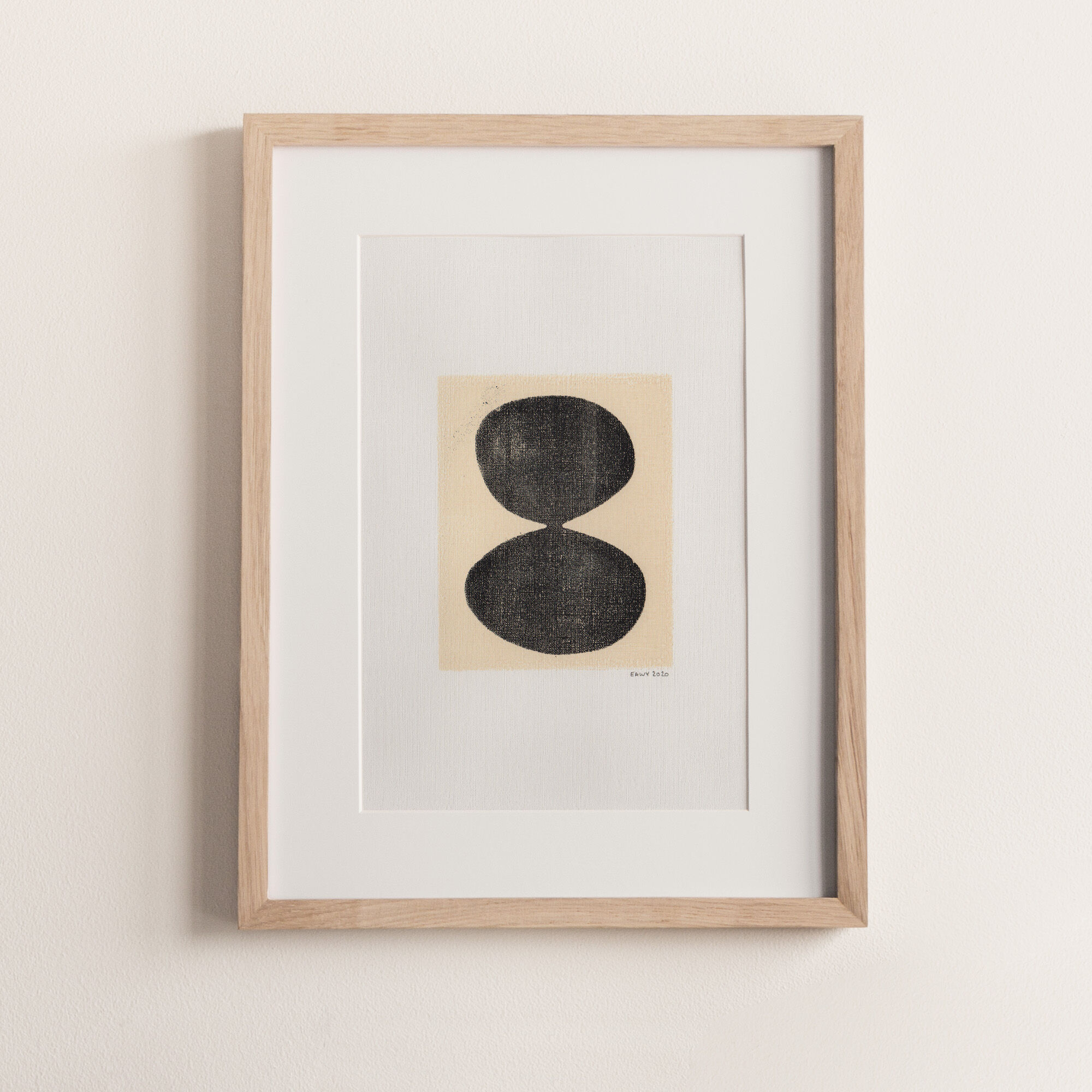 Painting on paper, dated and signed Illustration M207