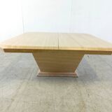 Table basse de bar cachée vintage en travertin, 1970