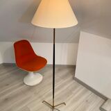 Floor lamp metal brass year 50 design Lunel / vintage