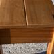 Regain / Chapo Bedside table in solid elm with 1 drawer in the apron, 1980, Signed