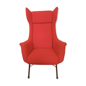 fauteuil rouge de Magda Sepova et miroslav Navratil, années 1960