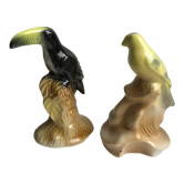 duo of ceramic animals made in Brazil 40s-50s
