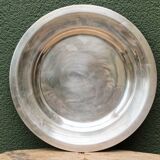 Circular plate Christofle in silver-plated metal