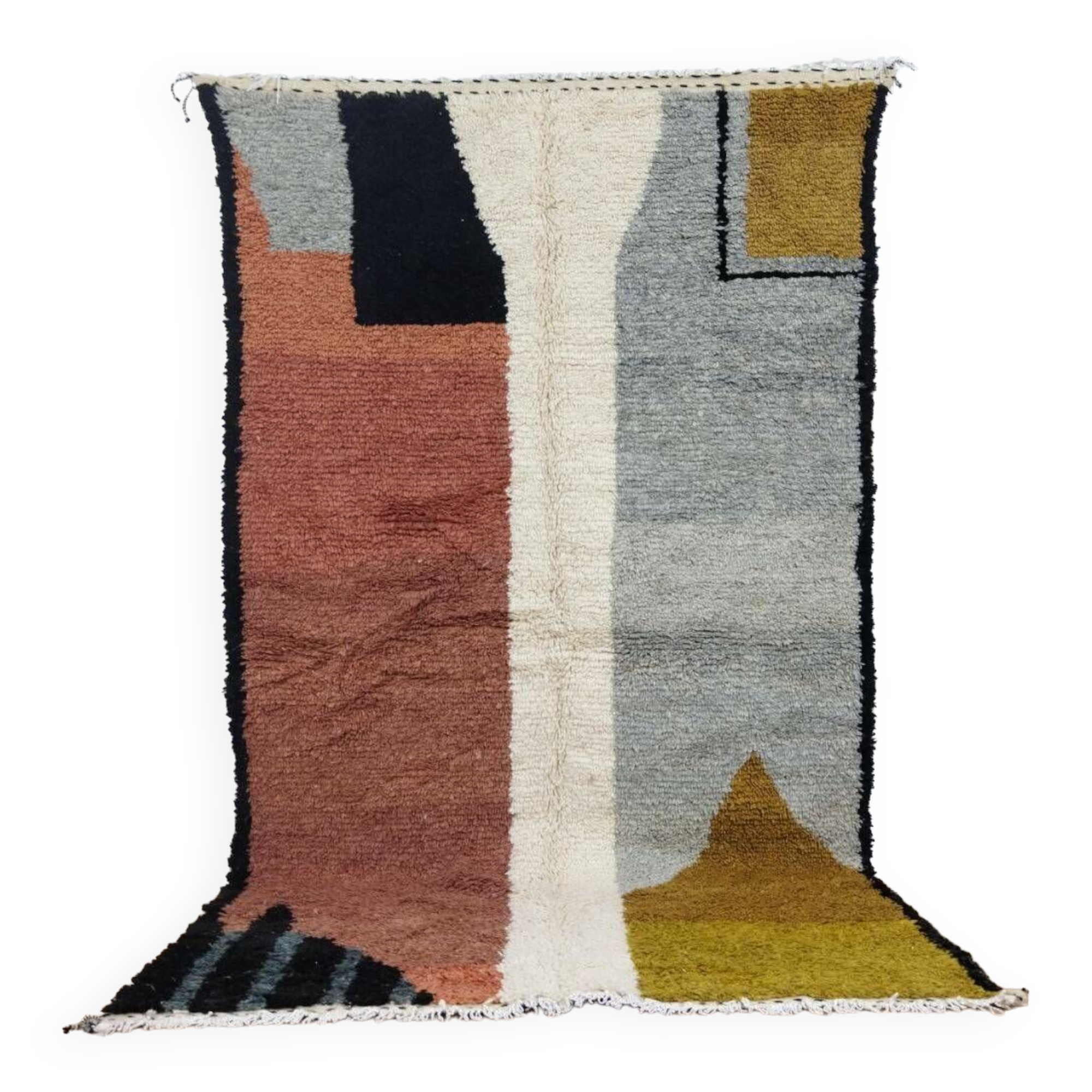 Handmade wool Berber rug 250x140 cm