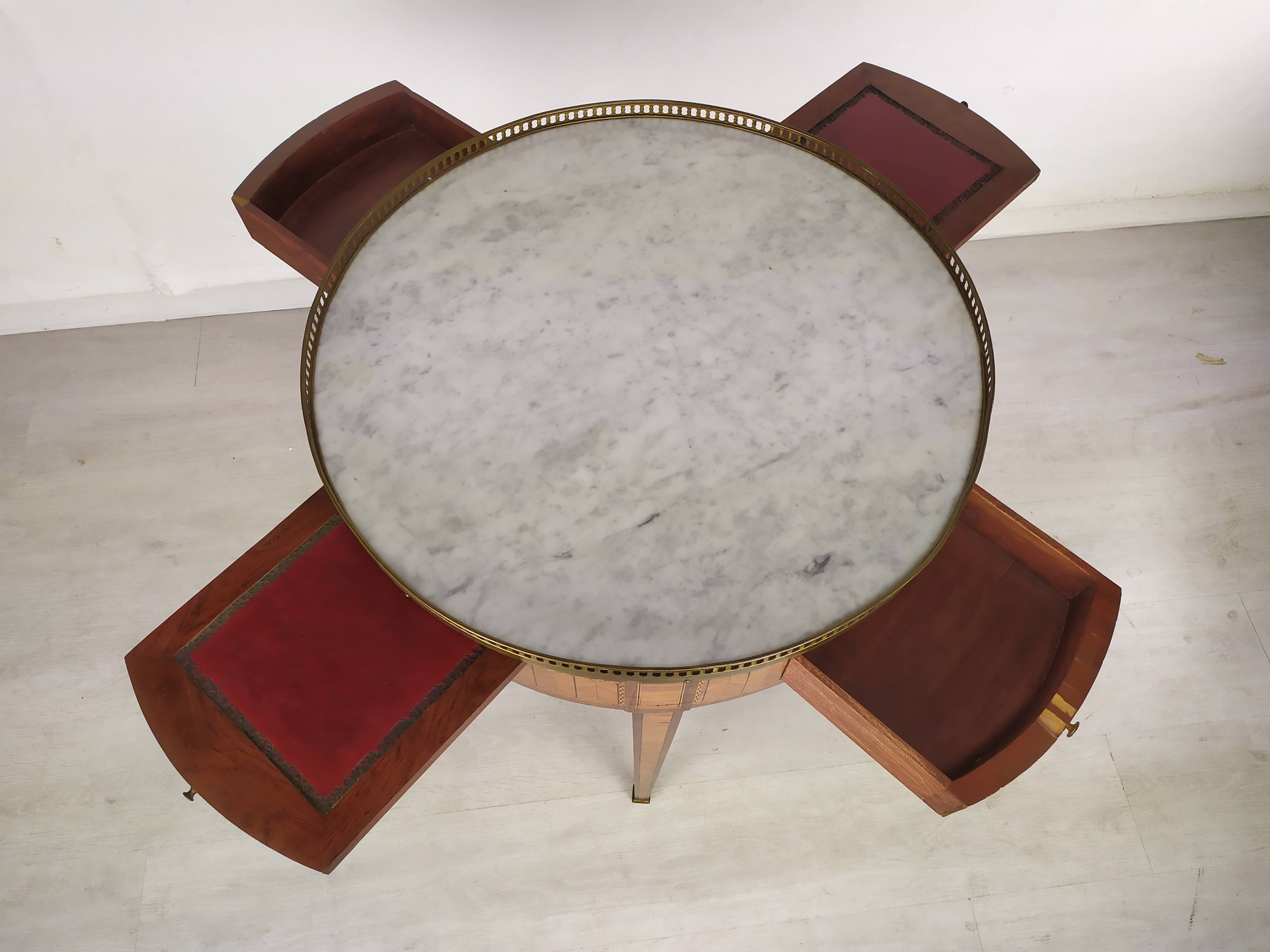 Louis XVI hot water bottle table