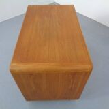 Small rollable teak media sideboard from Dyrlund, 1970s