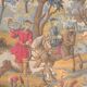Tapisserie murale scène de chasse à courre