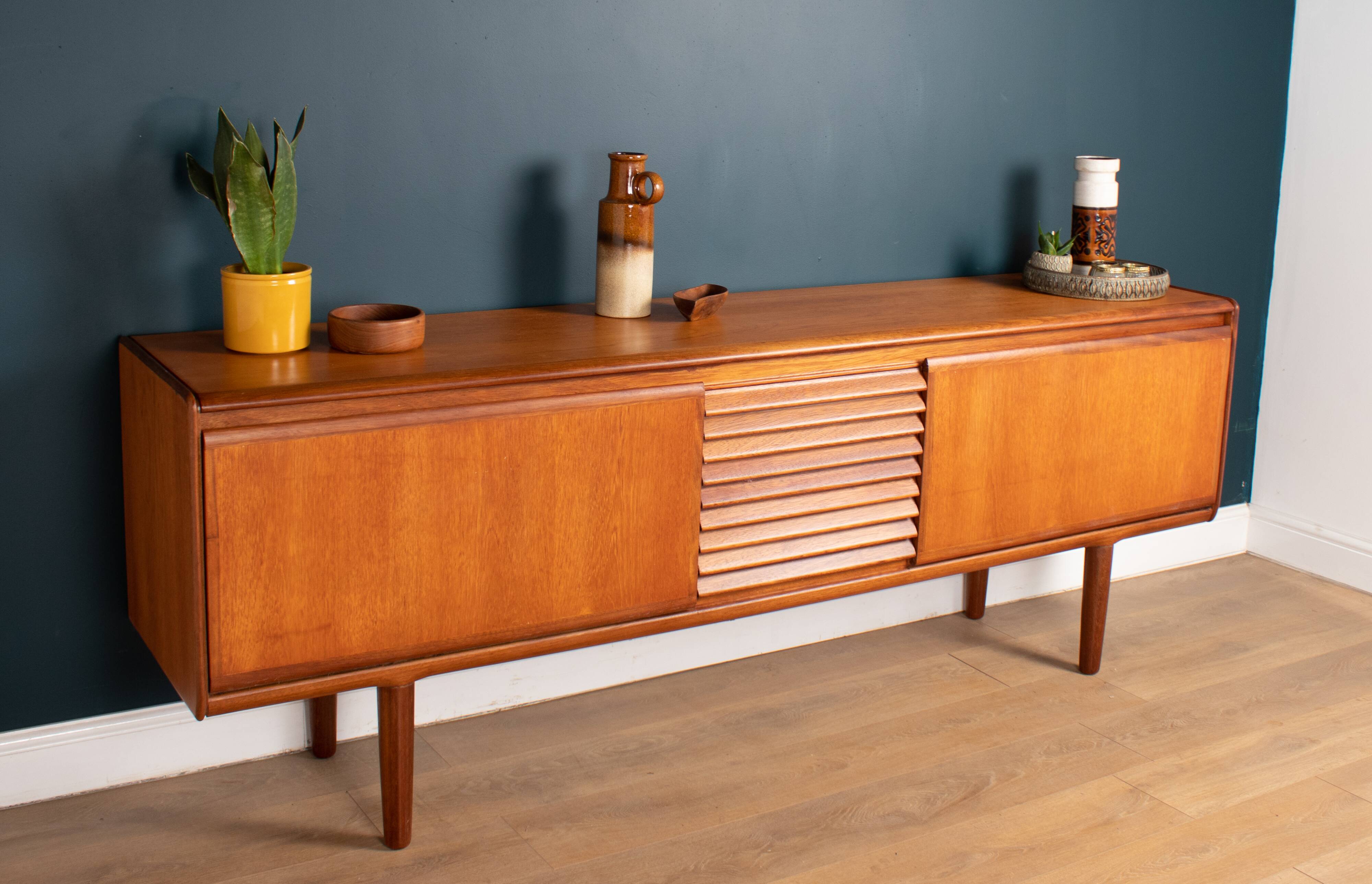 Retro Long Teak 1960s White & Newton Sideboard