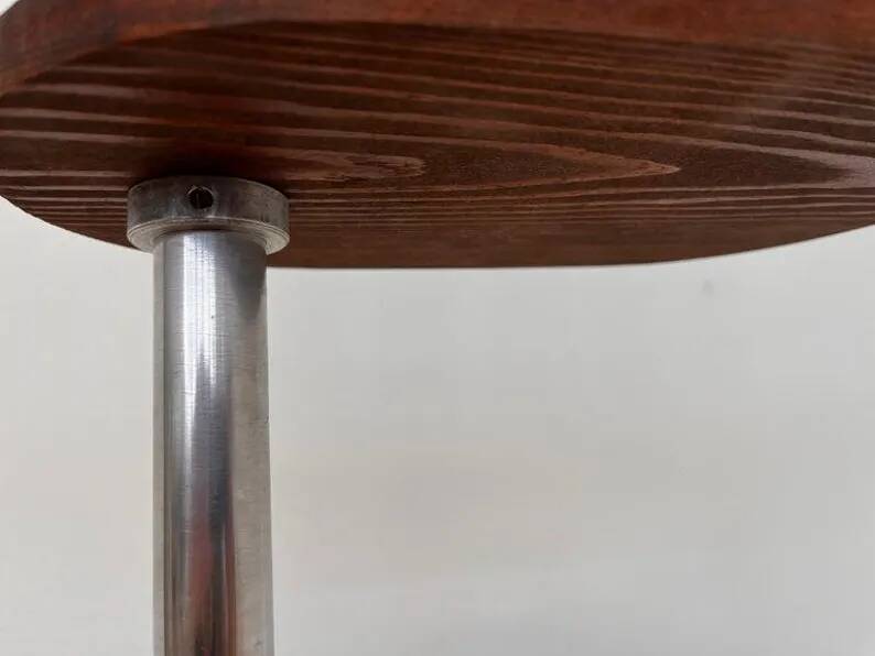 Support de fleurs Bauhaus en chrome tubulaire, années 1940