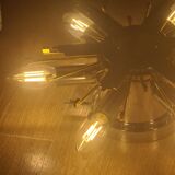 Ceiling lamp, wall lamp, chandelier sun, star, Italy vintage 1960