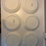 Lot de 6 assiettes à Poisson Sarreguemines