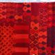 Carpet 1970 pop design geometric red background wool 229 cm x 170 cm