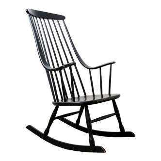 Rocking-chair Grandessa vintage par Lena Larssen pour Nesto