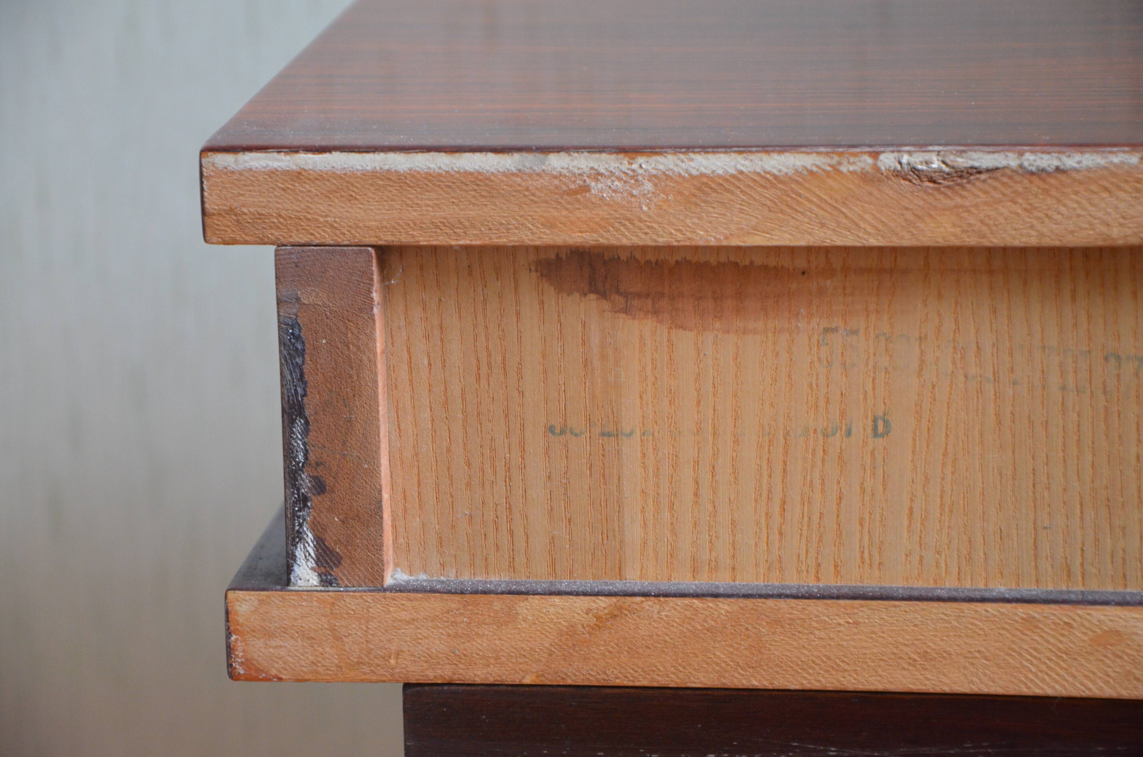 Lacquered wooden bedside