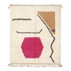Natural wool rug, authentic handmade fabric, size 1.5/2.5 m.