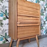 Wapong Oak Color Curtain File Cabinet