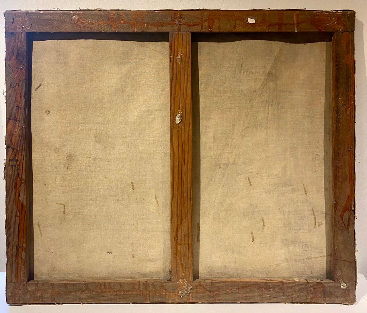 Tableau ancien , paysage breton xx siècle