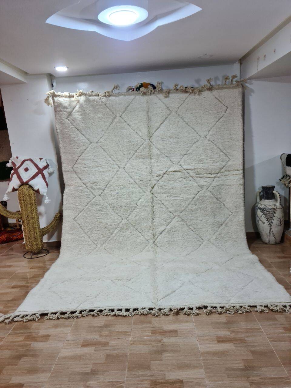 Beni Mrirt Rug 100% Natural Wool – Luxury and Berber Craftsmanship 300x200cm