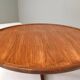 Vintage Dutch round coffee table in teak by Martin Visser for Spectrum, 1960s