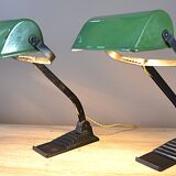 Pair of Art Deco desk lamps, 1930