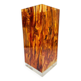 Large lucite vase, vintage Plexiglas