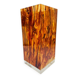 Grand vase lucite, Plexiglas vintage
