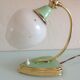 Bedside lamp brass and opaline / vintage 50s-60s
