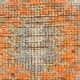 Orange & Beige Tribal Oushak Runner Rug, 88x362Cm