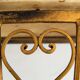 Mid-century floating wall console in wrought iron, 1950, Italy
