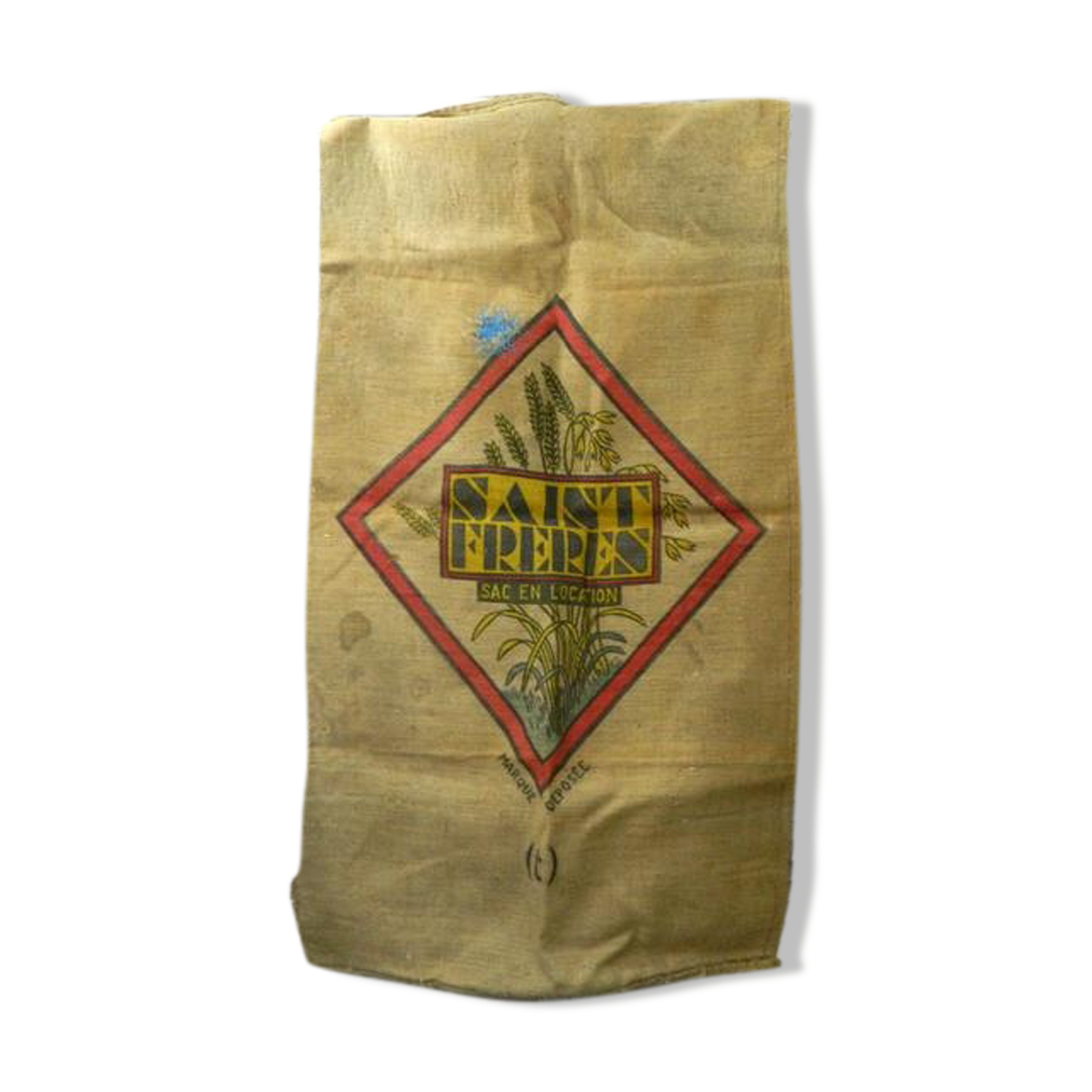 Grain bag, vintage jute bag