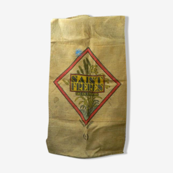 Grain bag, vintage jute bag