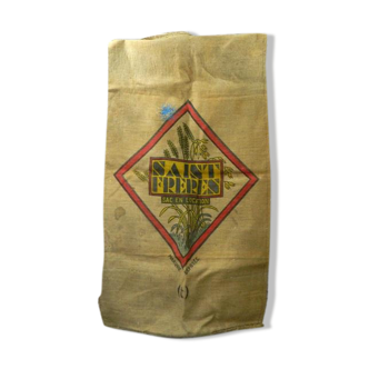 Grain bag, vintage jute bag