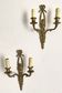 Pair of antique gilt bronze wall lights, Louis XVI style