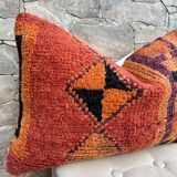 Vintage Berber wool cushion cover, decorative cushion
