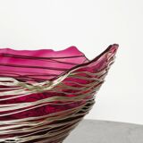 Italian Decorative Contemporary "Ogiva Basket" Purple Bowl by Gaetano Pesce