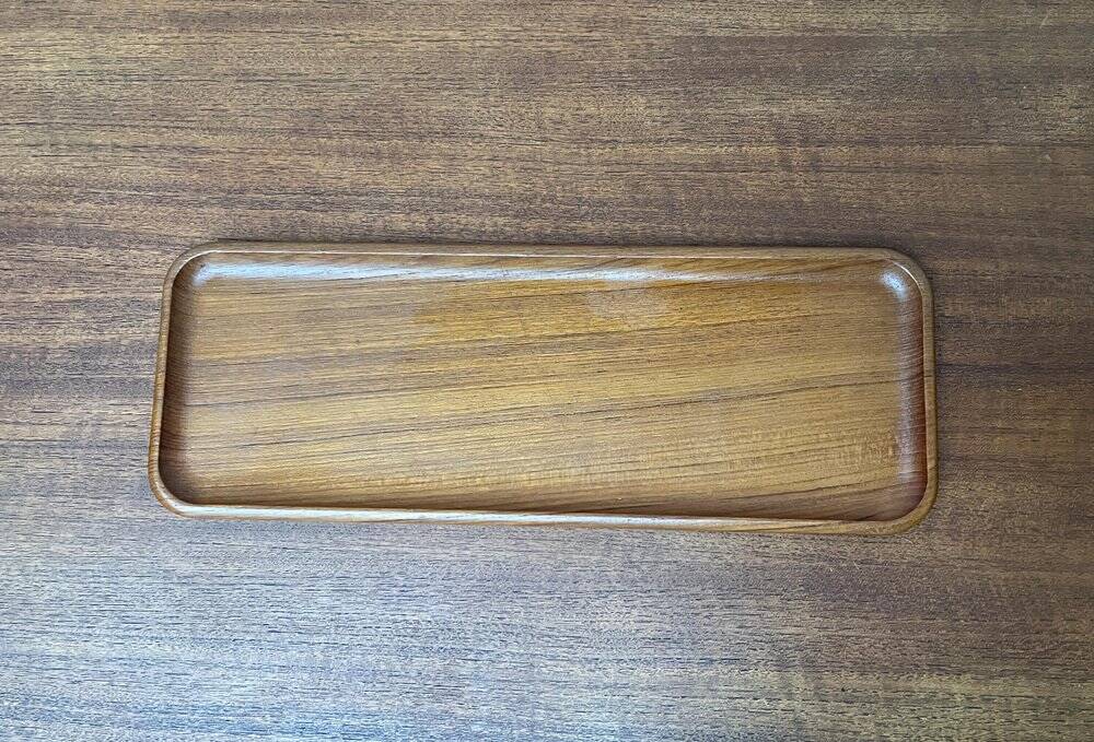 Scandinavian teak plateau from the mid-century by Äkta Teak, 1960s.