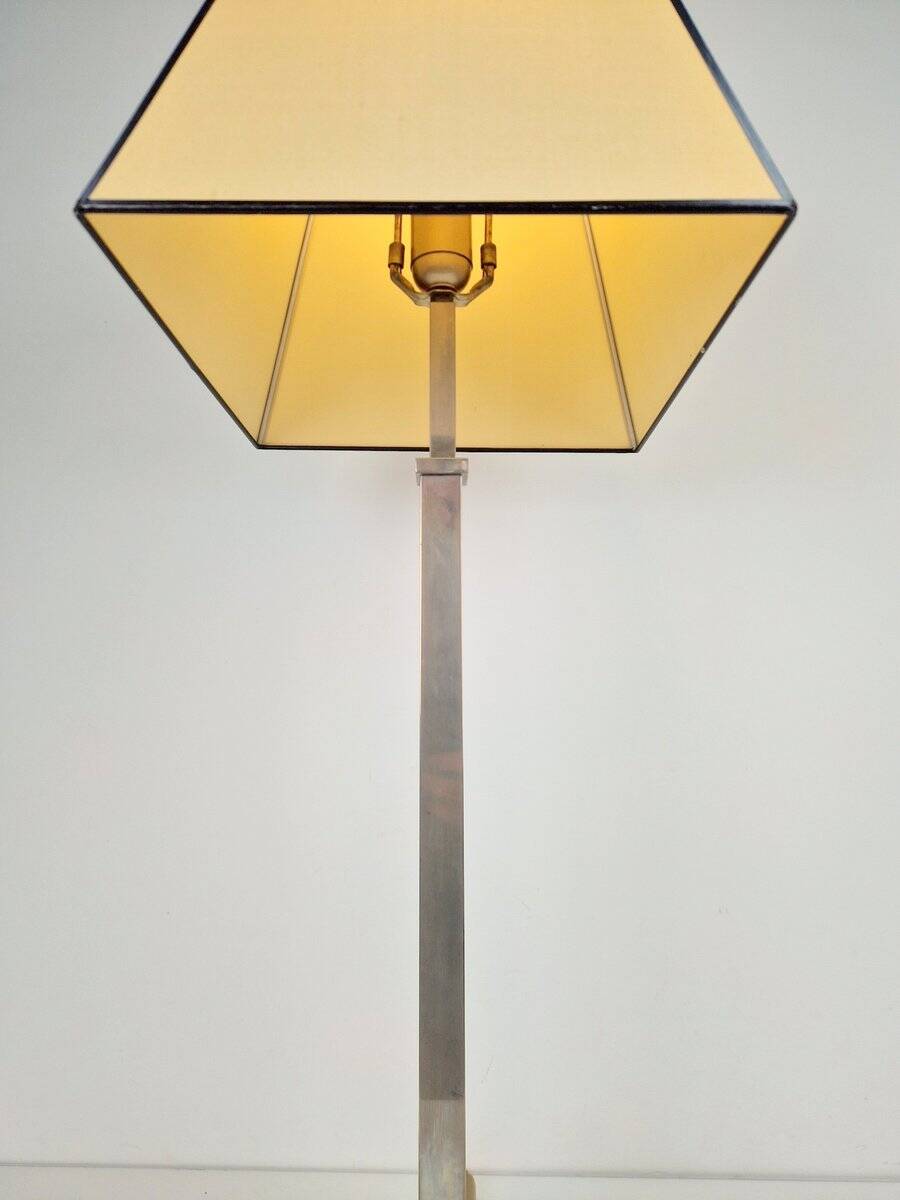 Lampe de table en argent vintage Empire, années 1970
