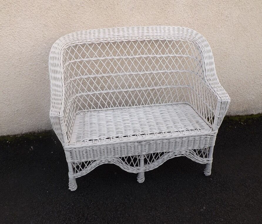 Banquette rotin