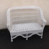 Rattan bench