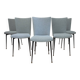 Set of 6 chairs attributed to Colette Gueden (1905-2000) reupholstered