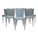 Set of 6 chairs attributed to Colette Gueden (1905-2000) reupholstered