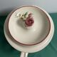 Pot shape pot with vintage ceramic lid floral decoration
