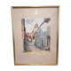 Tableau aquarelle ruelle