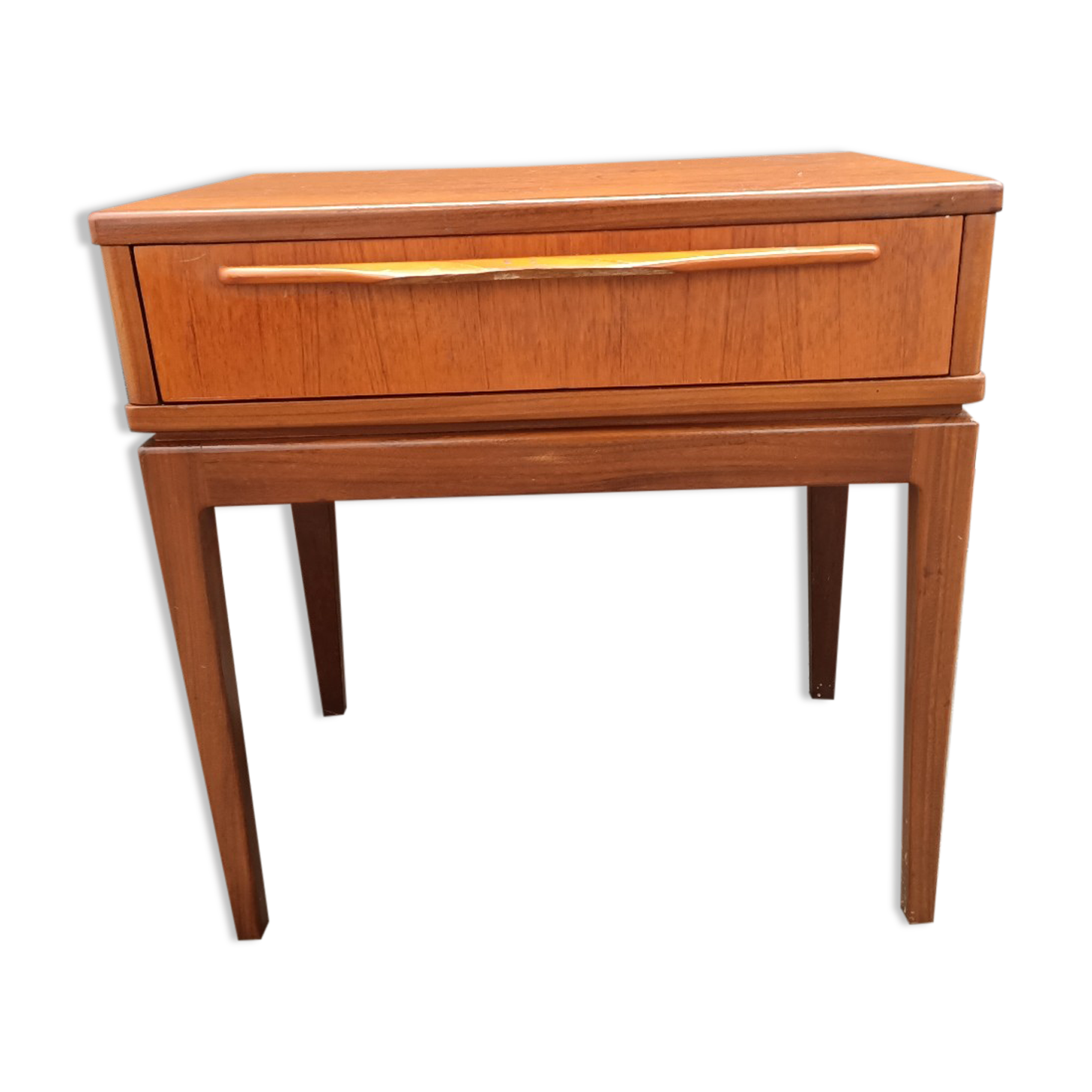 Scandinavian teak bedside table